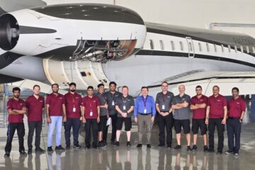 Falcon تطلق أول مشروع صيانة ثقيلة داخل منشآتها لإحدى طائرات أسطولها من طراز Global Express XRS