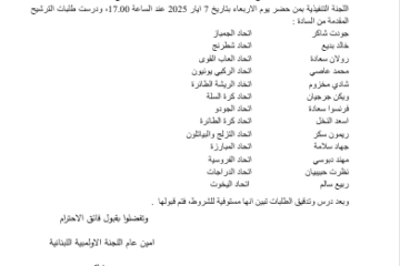 امين عام اللجنة الاولمبية جودت شاكر  عمّم اسماء المرشحين للانتخابات الاولمبية