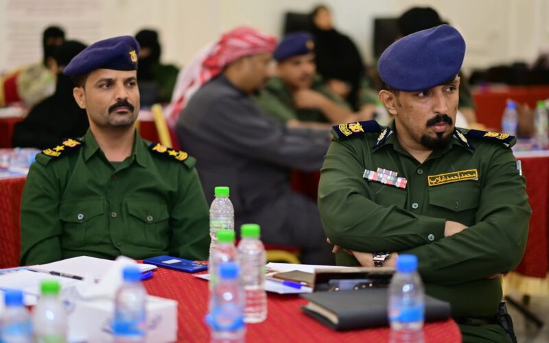 تدشين ورشة نقاشية حول تعزيز التنسيق بين الأجهزة الأمنية واللجان المجتمعية بوادي حضرموت نظمتها مؤسسة مسارات السلام